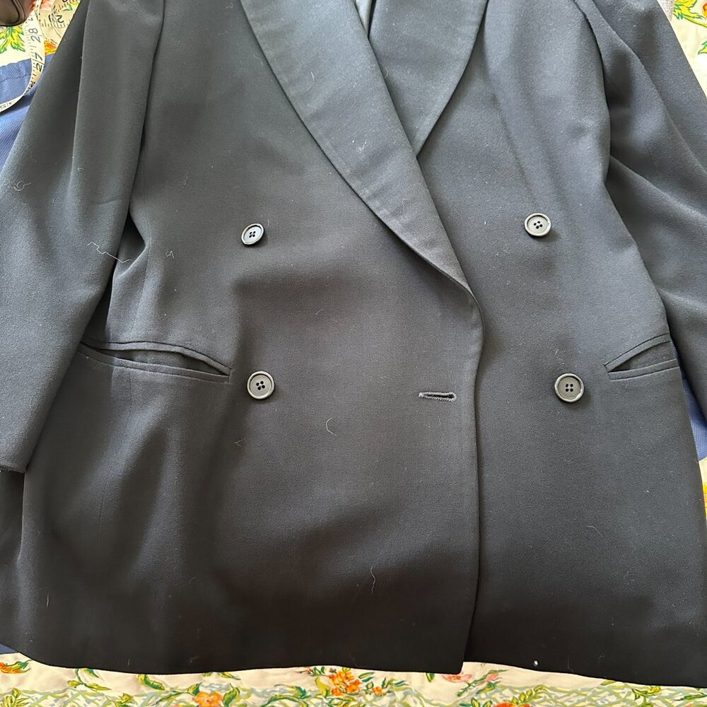 (Sold on eBay) Donna Karan 2-piece Ladies Double-Breasted Pantsuit